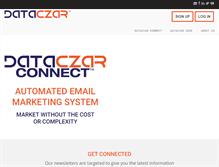 Tablet Screenshot of dataczar.com